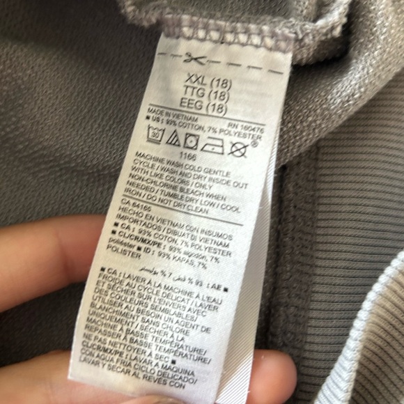Light grey old navy boys hoodie - Picture 3 of 4